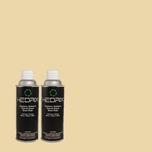 Hedrix 11 oz. Match of Dry Fern 2B1-2 Low Lustre Custom Spray Paint (2-Pack)