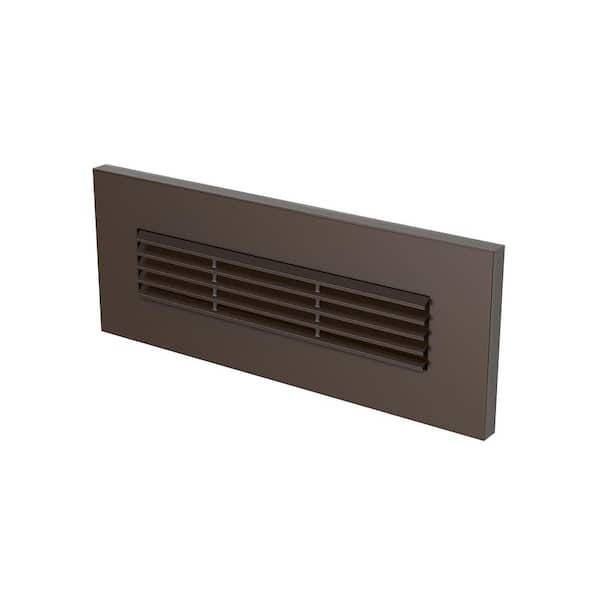 Louver Hardwired Painted Antique Bronze LED Stair Light