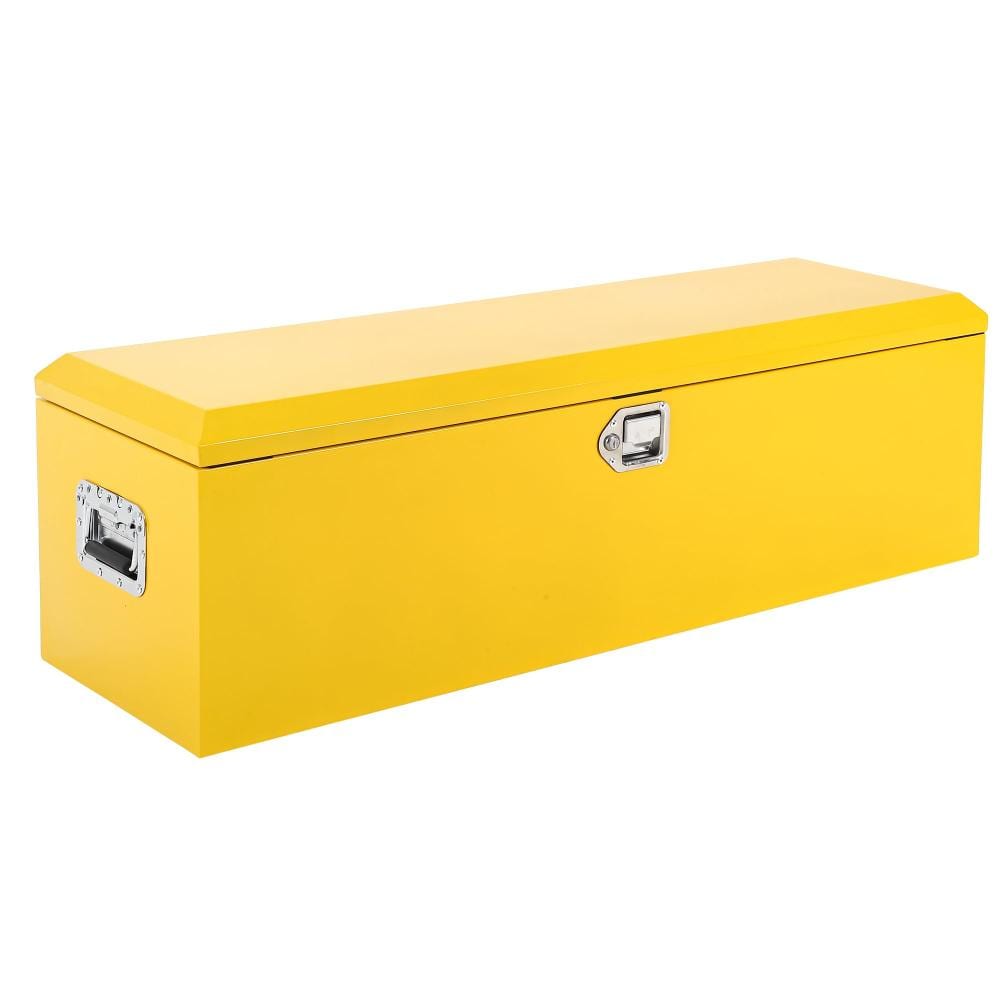 Diamond Plate Steel Truck Bed Tool Box, Heavy Duty Lockable Underbody Organizer, Yellow, 48x15x15 price history on PriceWatchPro
