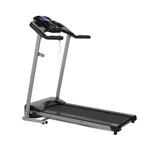 2.5 HP Steel Folding Electric Treadmill Running Machine with LCD Display and Phone/Cup Holder for Home Gym