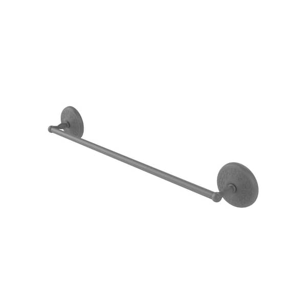 Allied Brass Monte Carlo Collection 18 in. Wall Mounted Single Towel Bar in Matte Gray