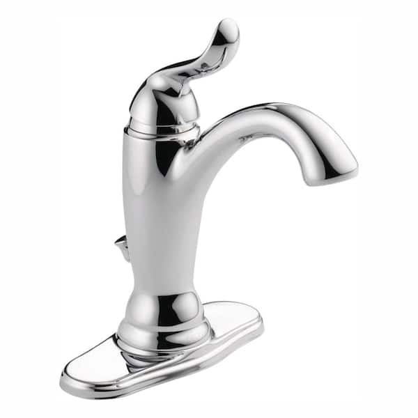 Delta Linden Single Hole Single-Handle Bathroom Faucet with Metal