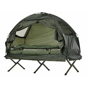 Outdoor Adventure with 1-Person Folding Pop Up Camping Cot Tent