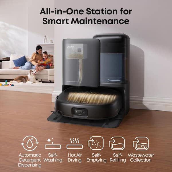 eufy Omni E25 12.9 in Robot Vacuum and Mop with Smart Navigation