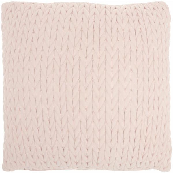 HomeRoots Jordan Blush Geometric Polyester 18 in. X 18 in. Throw Pillow