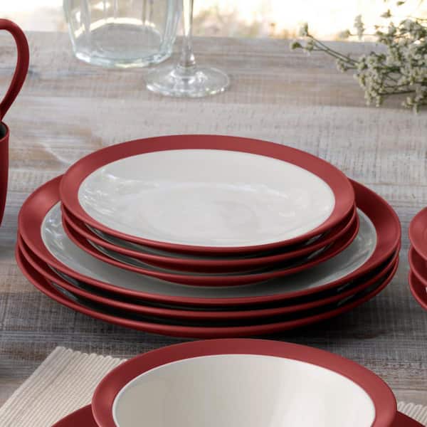 Noritake Colorwave Raspberry 11 in. (Cherry) Stoneware Curve