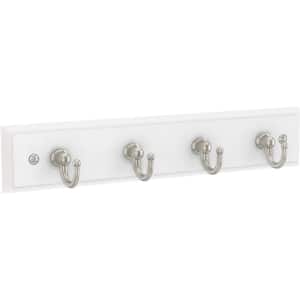 9 in. L White and Nickel Key Rail