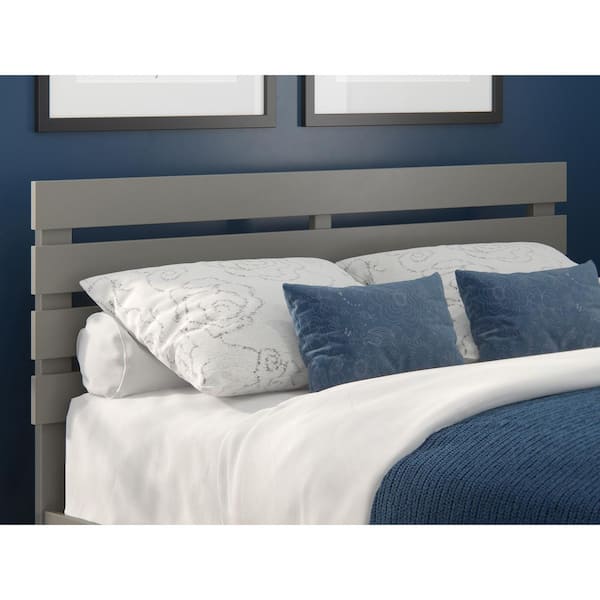 AFI Oxford Queen Headboard with USB Turbo Charger in Grey