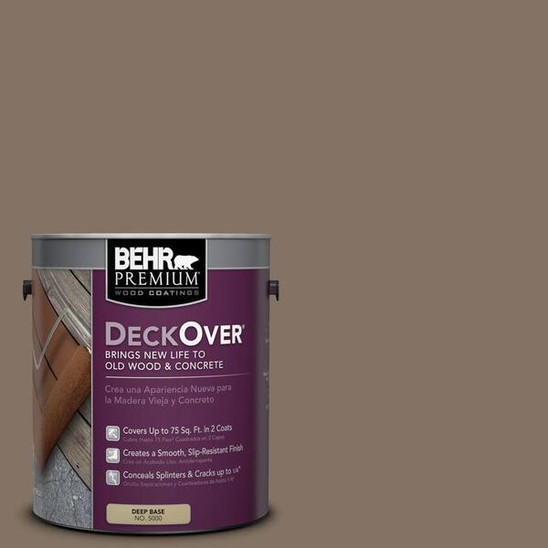 BEHR Premium DeckOver 1 gal. #SC-159 Boot Hill Grey Solid Color Exterior Wood and Concrete Coating