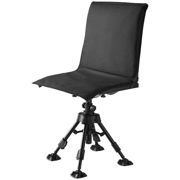360° Silent Swivel Portable Blind Hunting Chair with Heavy-Duty Steel, Anti-Sink Feet, Adjustable, 350 lbs. Capacity