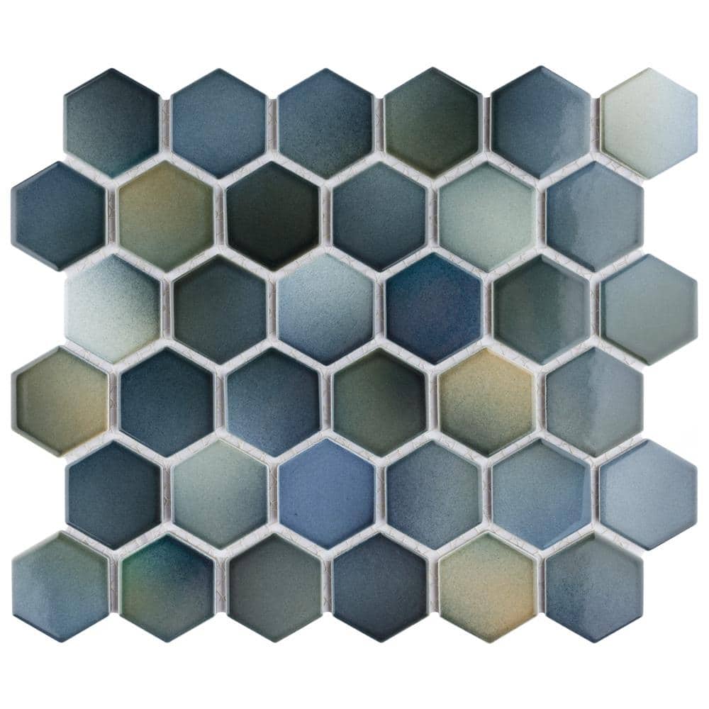 "Hudson Due 2"" Hex Atlantis 6 in. x 6 in. Porcelain Mosaic Take Home Tile Sample" price history on PriceWatchPro