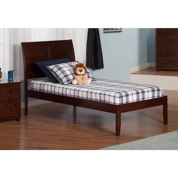AFI Portland Walnut Twin XL Platform Bed with Open Foot Board