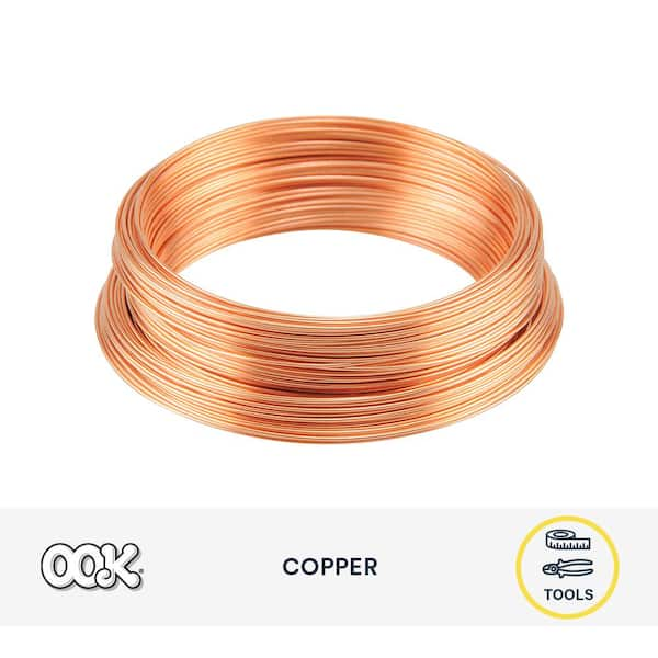 Hillman 50164 Utility Wire, 100 ft L, 24, Copper