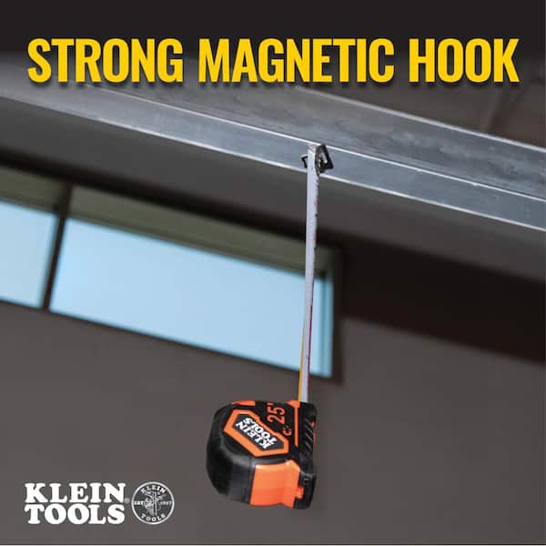 Klein Tools 25 ft. Single-Hook Tape Measure 9125 - The Home Depot