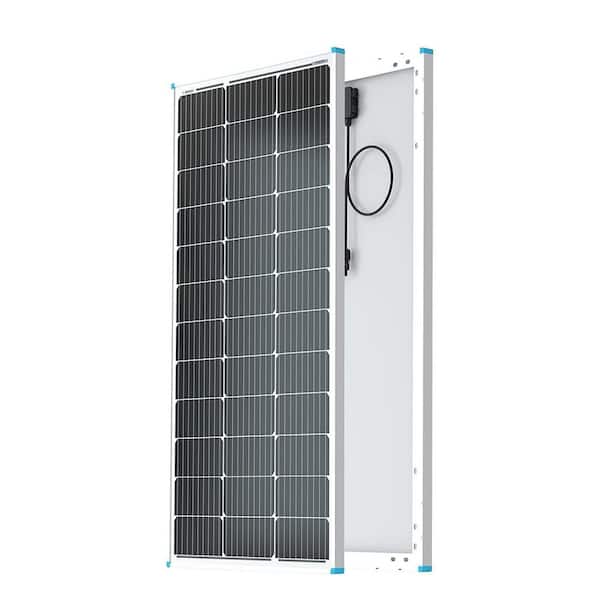 phyfalip 100-Watt 12-Volt Solar Panel High-Efficiency Monocrystalline PV Module Power Charger for RV Marine Rooftop Farm Battery