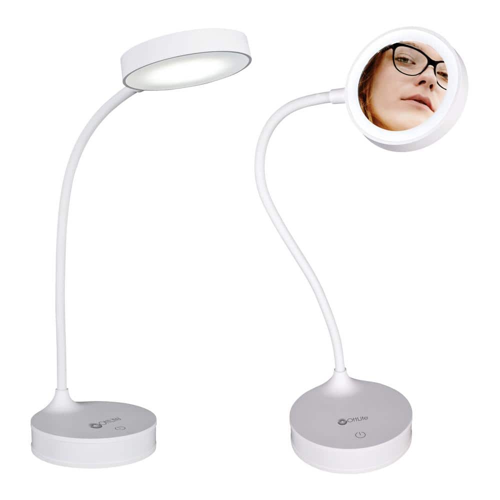 OttLite Space-Saving LED Magnifier Desk Lamp White G97WGC-FFP - Best Buy