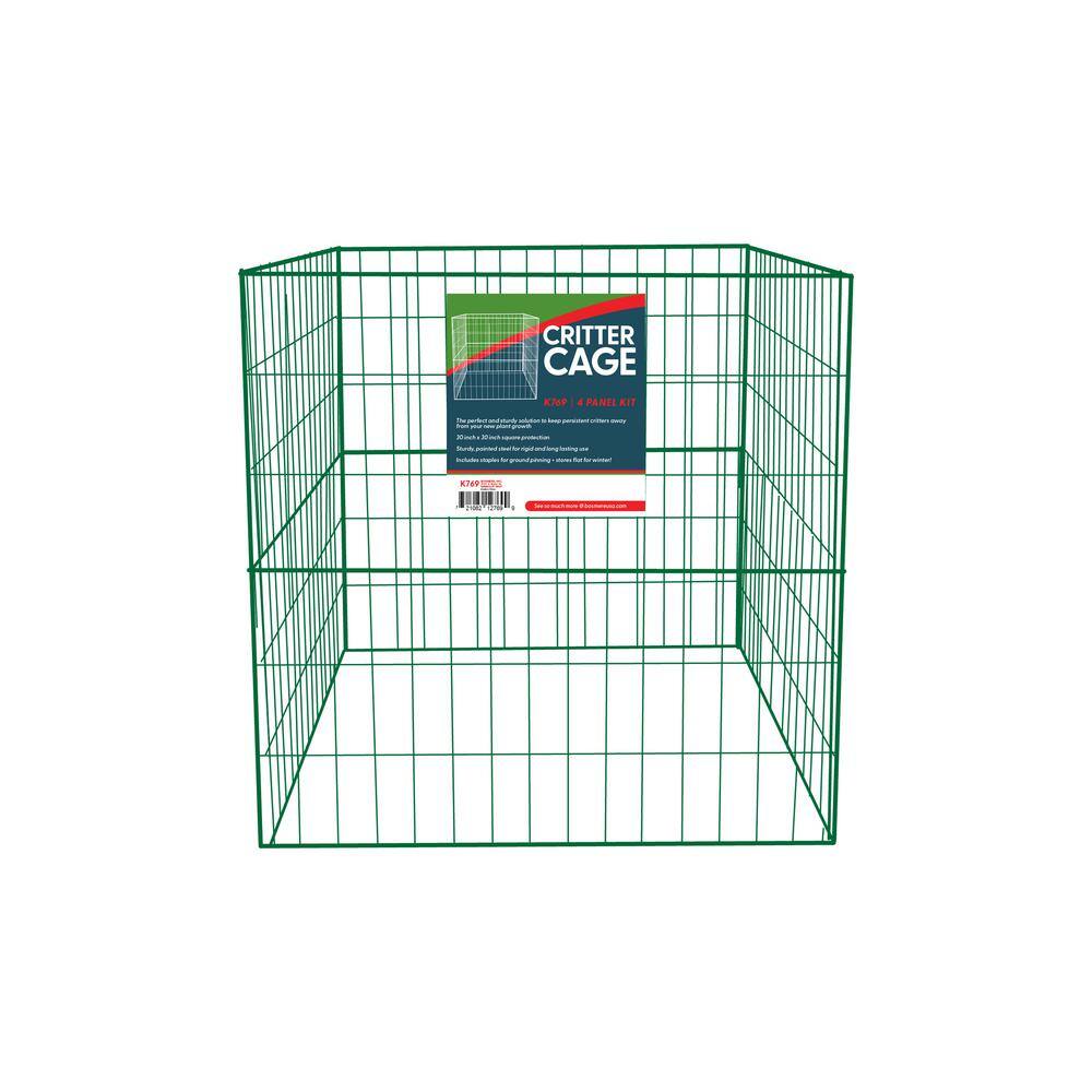 English Garden 30 in. L x 30 in. W x 30 in. H Gro-Shield Steel Plant Protec