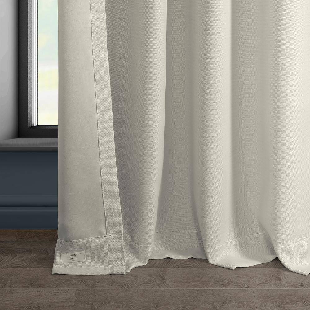 Birch Faux Linen Grommet Blackout Curtains 84 Inches Long
