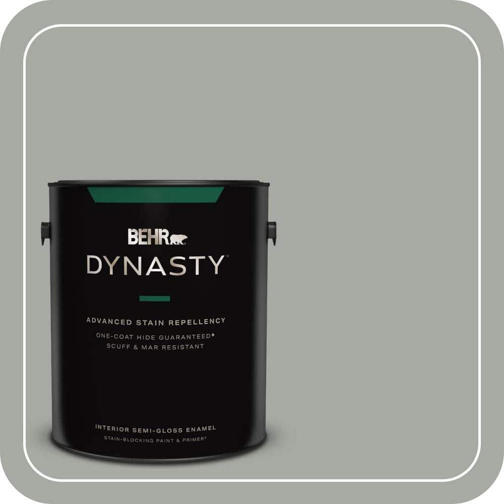 1 gal. #ECC-35-1 Silver Clouds Semi-Gloss Enamel Interior Stain-Blocking Paint & Primer price history on PriceWatchPro