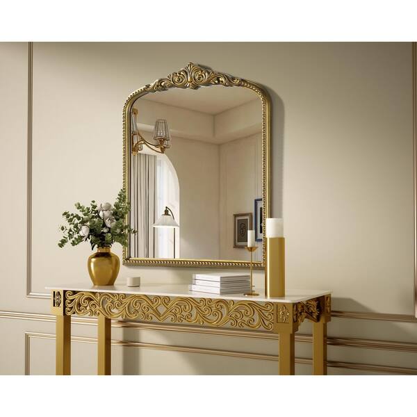 Timeless Home Antique Brass 30 in. W x 36 in. H Vintage