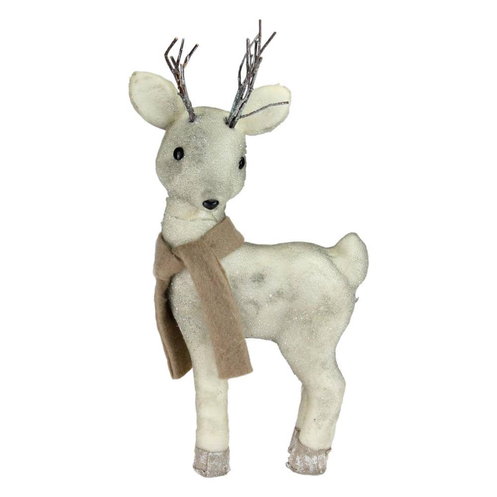 decoration ornament Christmas decoration Delightful Wooden Reindeer in a scarf