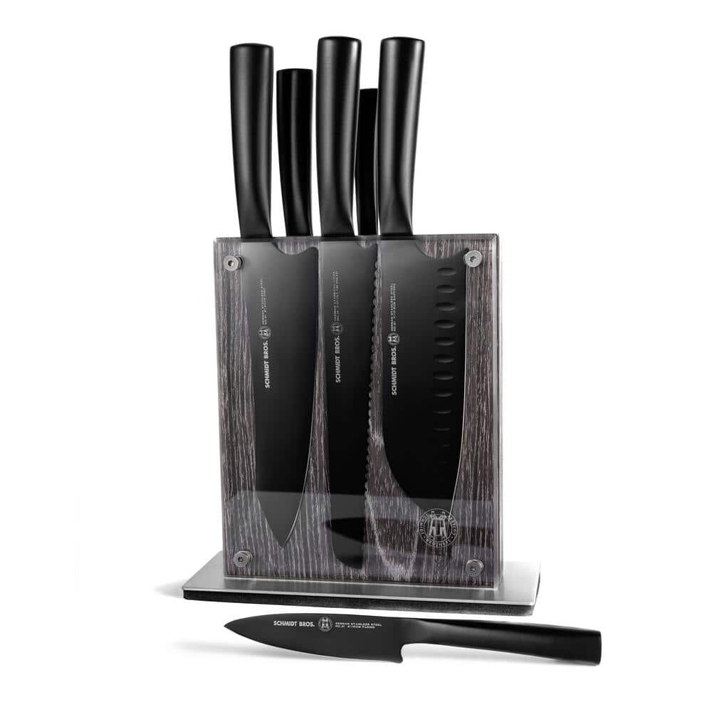 Schmidt Brothers Cutlery Schmidt Brothers™ Cutlery Jet Black 7-Piece Knife Block Set