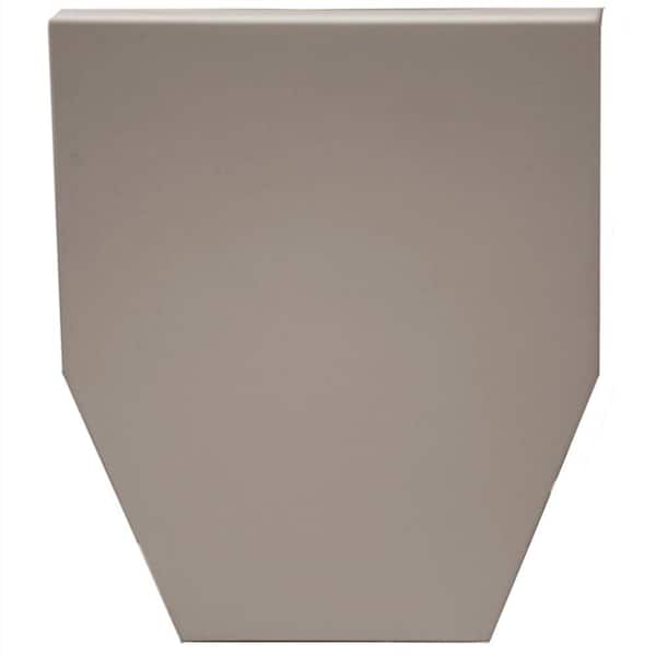 Builders Edge 9 in. Classic Dentil Window Header Keystone in 008 Clay