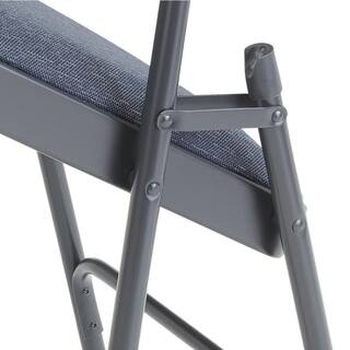 National Public Seating Sedia Pieghevole In Tessuto Premium - Confezione Da 4, Struttura In Acciaio, Imbottita, Per Eventi E Casa
