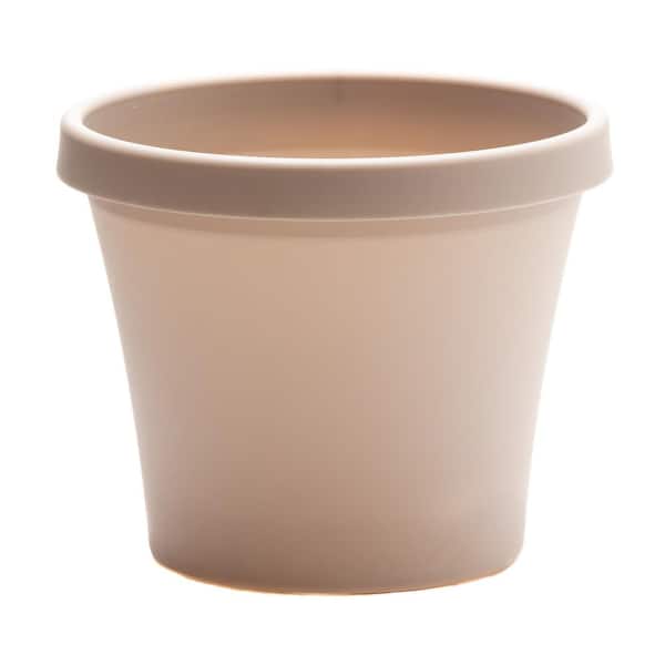 Bloem Terra 10 in. x 8.5 in. Pebble Stone Plastic Planter
