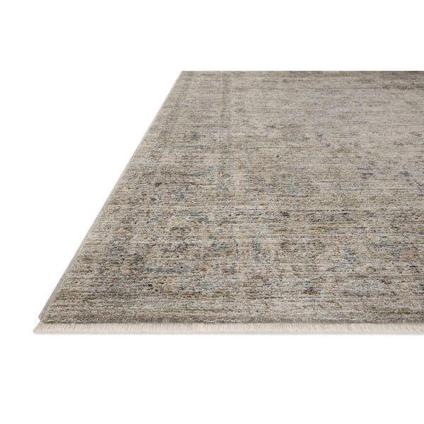 Jean Stoffer Katherine Beige / Mist 2 ft. 7 in. x 16 ft. Traditional Runner Rug