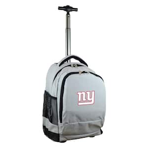 NFL New York Giants 19 in. Gray Wheeled Premium Backpack