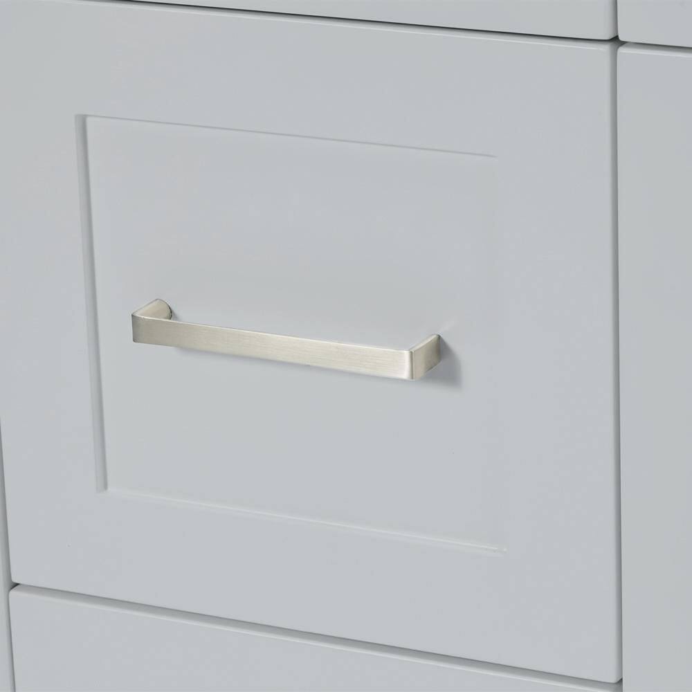 Hamlet 72" Gray Double Freestanding Vanity Cabinet