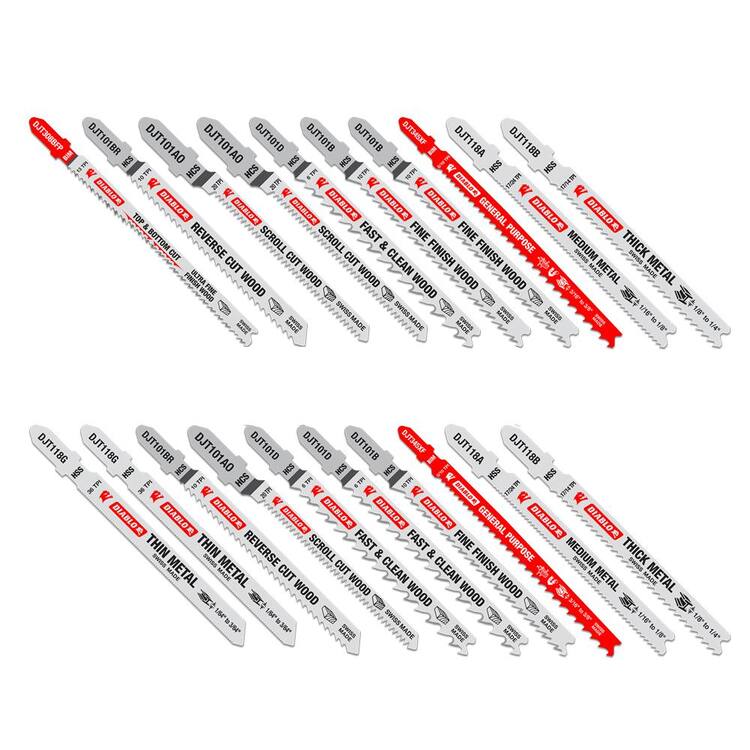 DIABLO T-Shank Jig Saw Blade Set (20-Piece)