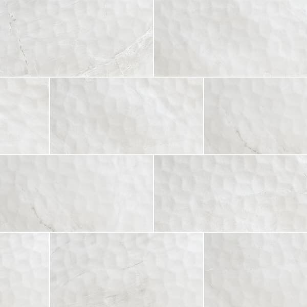 MSI Dellvici Viso Gris 12 in. x 24 in. Matte Ceramic Marble Look Wall Tile (840 sq. ft./Pallet)