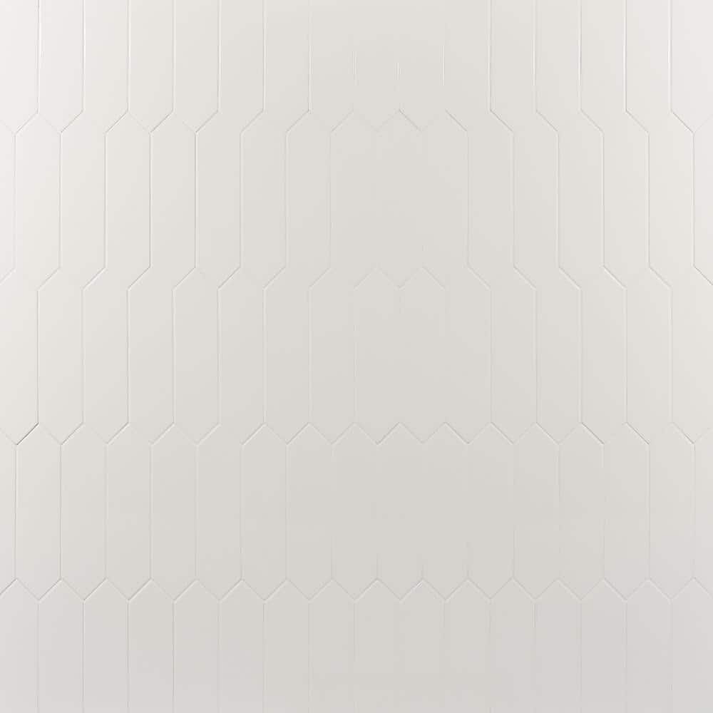 Saloni White 2 in. x 0.33 in. Polished Picket Picket Ceramic Tile Sample price history on PriceWatchPro