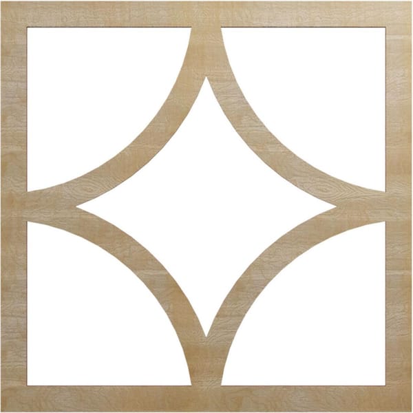 Ekena Millwork 0.25 in. x 12.75 in. x 20 in. Wood Medallion Moulding