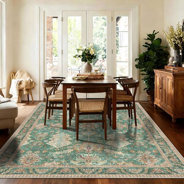 Desert Brown 8 ft. x 10 ft. Vintage Indoor Area Rug
