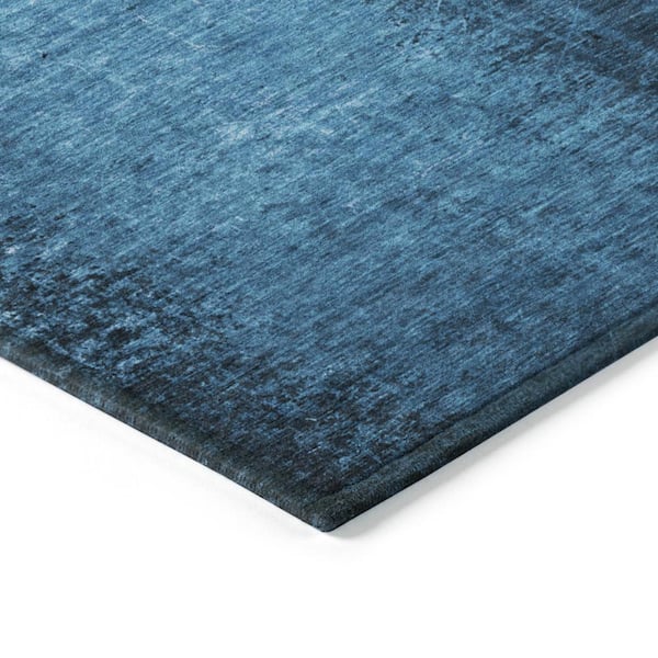 Chantille ACN554 Navy 1 ft. 8 in. x 2 ft. 6 in. Machine Washable Indoor/Outdoor Geometric Area Rug