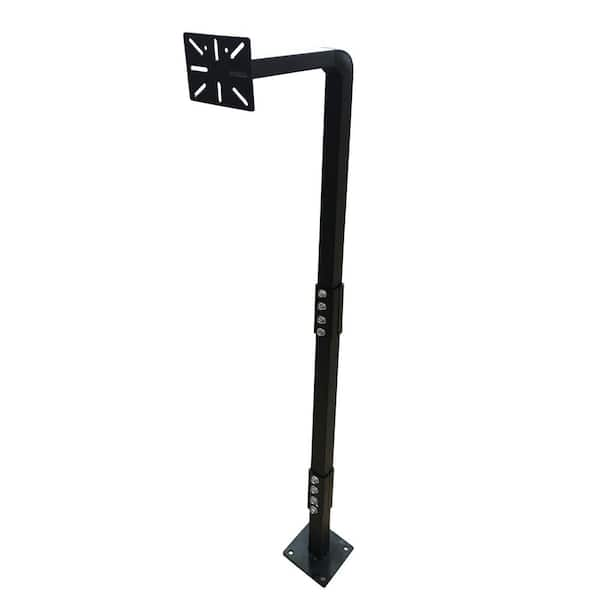 ALEKO Universal Keypad Metal Gooseneck 22 in x 3 in Mounting Post - Black