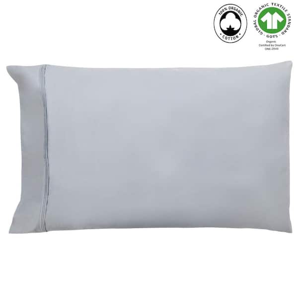 A1 Home Collections Light Blue Standard Pillowcases (Set of 2)