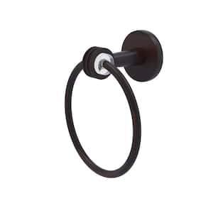 Clearview Collection Wall Mounted Towel Ring with Dotted Accents in Venetian Bronze