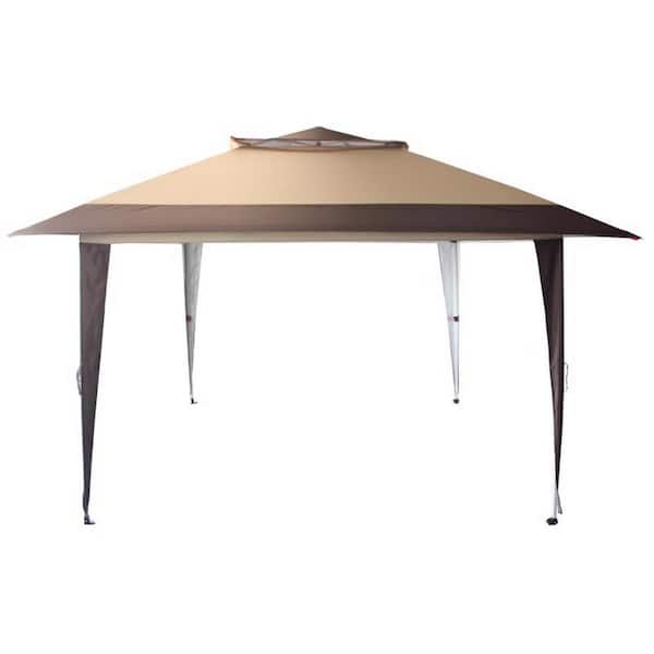 CROWN SHADES 9.3 ft. H x 12 ft. W x 12 ft. L 1-Touch Polyester Canopy