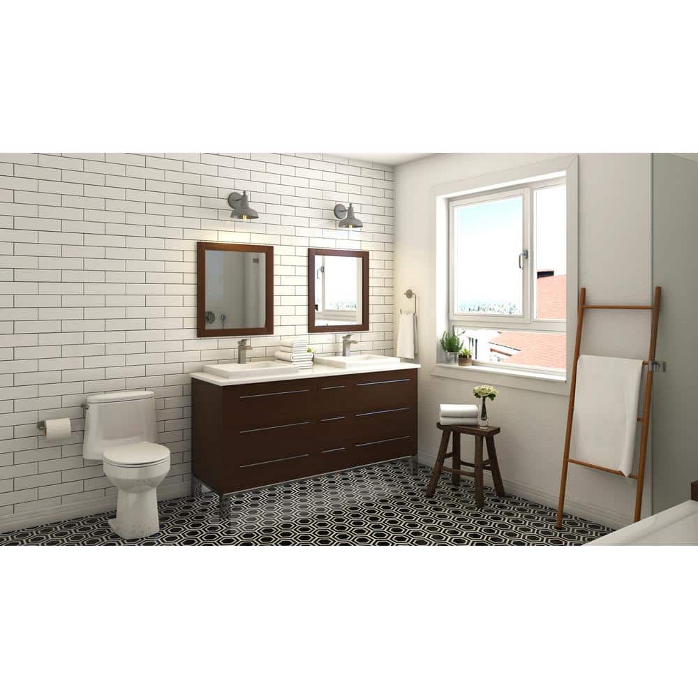 Venturi Spot Defense Brushed Nickel Single Hole Bathroom Faucet