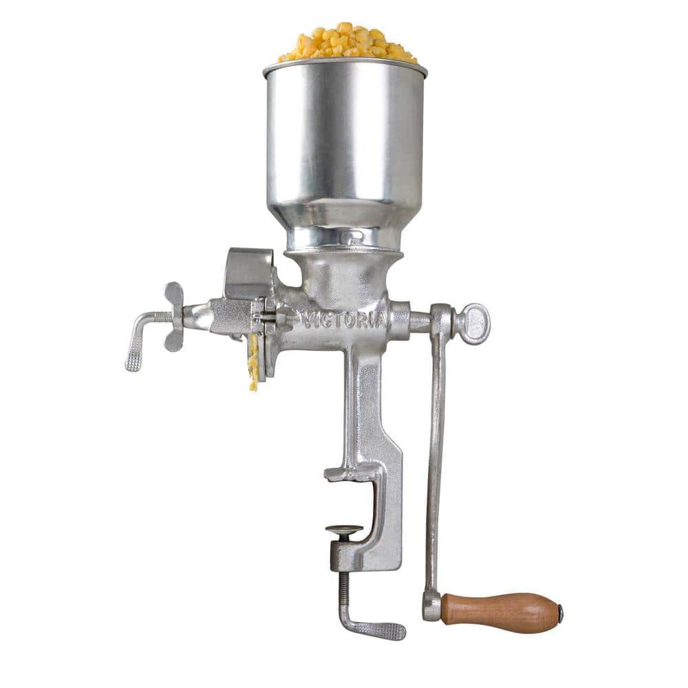 GTIN 815457021009 product image for Cast Iron Grain Grinder with High Hopper, Corn Mill, Tinned Cast Iron | upcitemdb.com