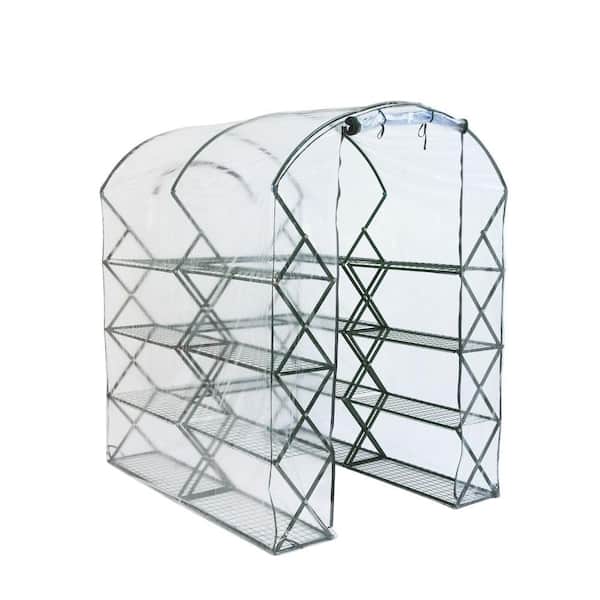 FlowerHouse 6 ft. 5 in. H x 4 ft. 5 in. W x 6 ft. D Harvest House Pro Greenhouse