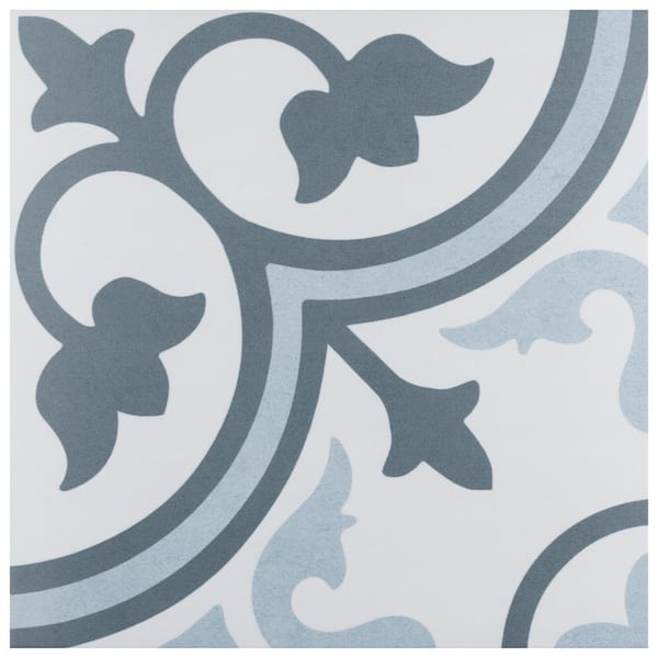 Merola Tile Amberes Azul 12-1/4 in. x 12-1/4 in. Ceramic Floor and Wall Tile (18.02 sq. ft./Case)