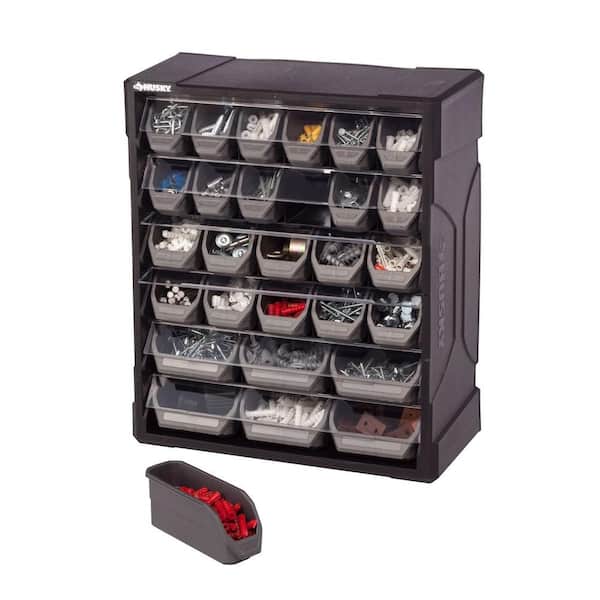 Husky 28 Drawer Small Parts Organizer 222169 Husky 28 Drawer Small Parts Organizer, Storage Organizers Home Depot