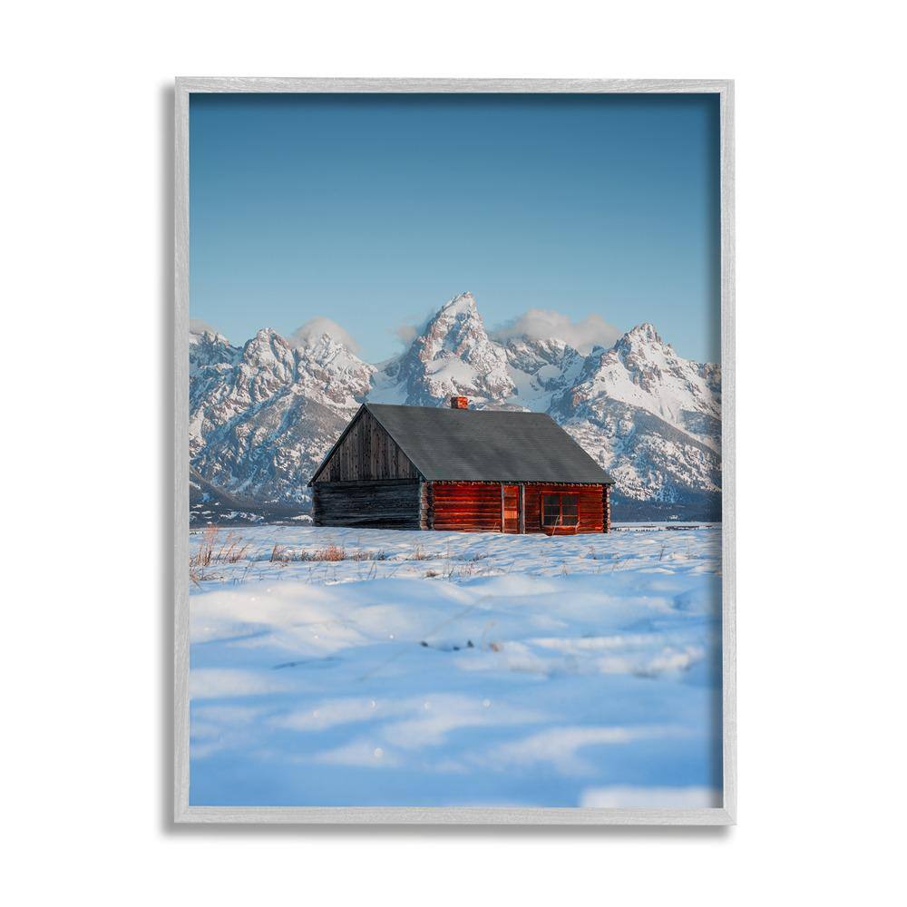 Cabin in Snowy Mountains by Jared Kreiss 1 Piece Framed Graphic Print Nature Poster Art Print 14 in. x 11 in. price history on PriceWatchPro