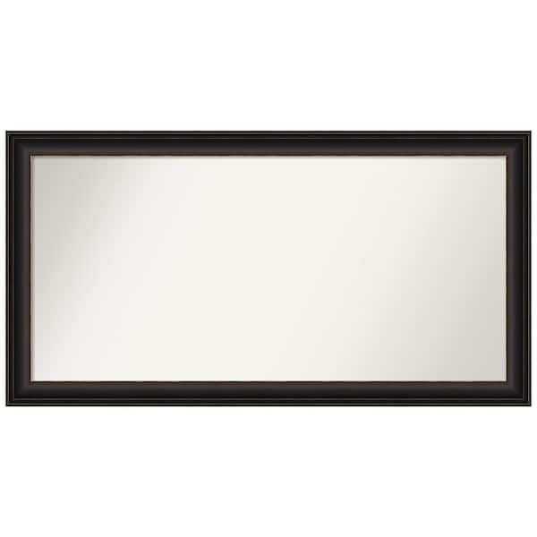 Amanti Art Trio Oil Rubbed Bronze 50.5 in. x 26.5 in. Custom Non-Beveled Recycled Polystyrene Framed Bathroom Vanity Wall Mirror