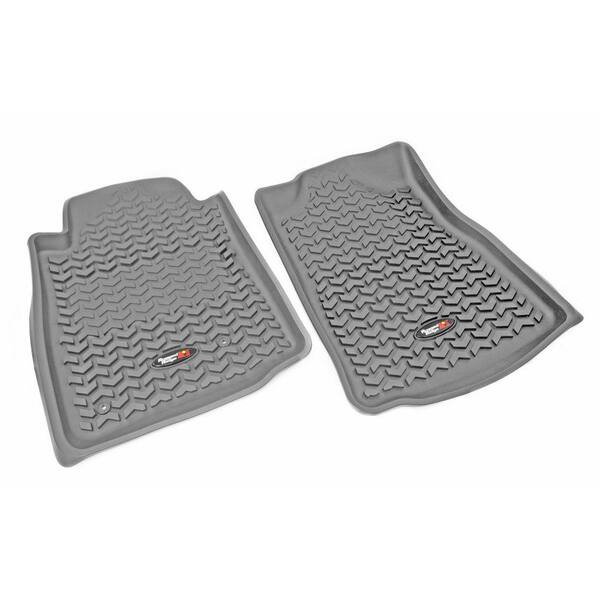 Rugged Ridge Floor Liner Front Pair Gray 2005-2011 Toyota Tacoma Automatic